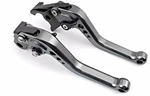 Tencasi Titanium CNC Short Adjustable Brake Clutch Lever for Kawasaki Z1000SX/NINJA 1000/Tourer 2017 2018, Z1000/R 2017 2018, Z900RS 2018 2019