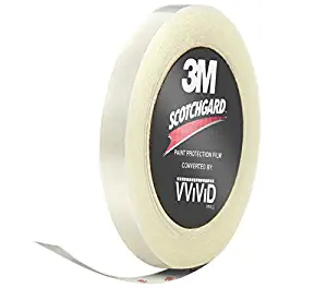 VViViD 3M Scotchgard Clear Hood and Trunk Edge Sealer Paint Protection Tape Roll (.5 Inch x 20ft)