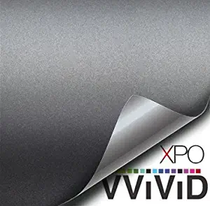 VViViD XPO Matte Gunmetal 17.75in x 60in Vinyl Wrap Roll with Air Release Technology