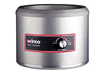 Winco FW-11R250, 11 Quart Electric Round Food Warmer, Commercial Buffet Portable Steam Food Cooker, ETL Listed