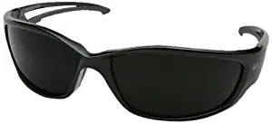 Edge Eyewear TSK-XL216 Kazbek XL Polarized Safety Glasses, Black with Smoke Lens