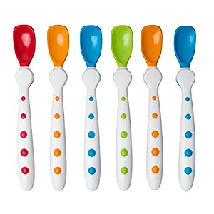 NUK Gerber Graduates Rest Easy Spoons, Assorted, 6-Pack