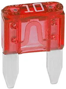 Bussmann ATM-10 Red ATM 10 Amp Fast-Acting Automotive Mini Blade Fuses - 5 per Box