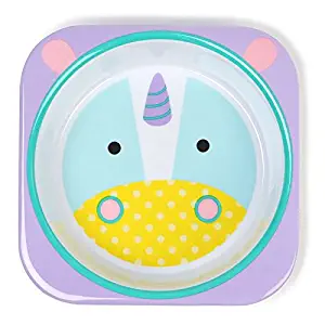 Skip Hop Baby Zoo Little Kid and Toddler Melamine Feeding Bowl, Multi Eureka Unicorn