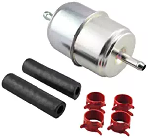 Hastings Filters GF1 In-Line Fuel Filter with Clamps and Hoses