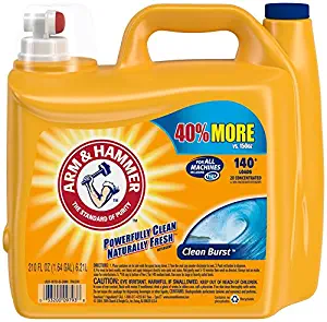 Arm & Hammer Laundry Detergent Liquid He, Clean Burst, 210 Ounce