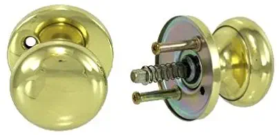 Solid Brass Knob & Rose Assembly Kit