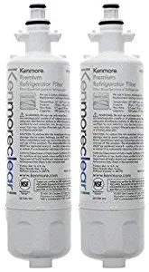 Kenmore 9690,LT700P Replacement Refrigerator Water Filter, Clear, 2-Pack