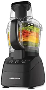 Black & Decker FP2500B PowerPro Wide-Mouth 10-Cup Food Processor, Black