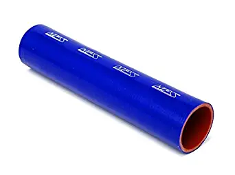 HPS 2" ID, 12" Length, Silicone Coupler Tube Hose, High Temp 4-Ply Reinforced, 75 Psi Max. Pressure, 350F Max. Temperature, ST-81152-BLUE, Silicone, Blue