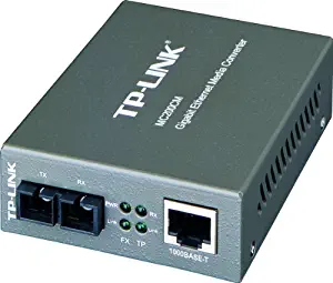 TP-Link Gigabit Ethernet Media Converter, 1000Mbps RJ45 to 1000M Multi-Mode SC Fiber (MC200CM)