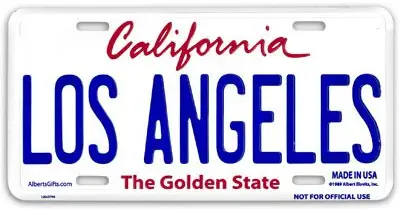Los Angeles Novelty License Plate Souvenir of California