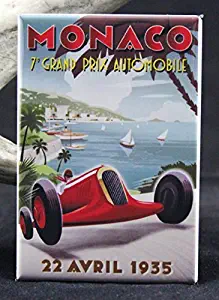 1935 Monaco Grand Prix Refrigerator Magnet.