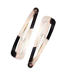 Kitsch XL Snap Hair Clips Barrettes for Women, 2 Pack, Rose Gold