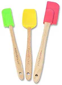 Nordic Ware Mini Silicone Baking Spatulas (Set of 3), Multicolor