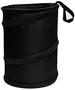 FH Group FH1120BLACK Auto Car Trash Can Portable Collapsible Car Trash Can Waterproof Garbage Container Small, Black Color