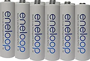 Newest version Panasonic Eneloop 4rd generation 12 Pack AA NiMH Pre-Charged Rechargeable Batteries -FREE BATTERY HOLDER- Rechargeable 2100 times