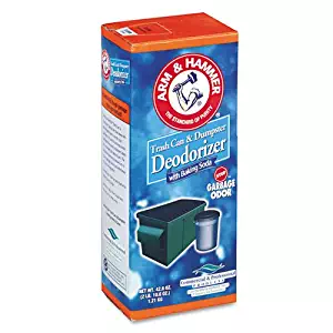 Arm & Hammer 3320084116 Trash Can & Dumpster Deodorizer, Sprinkle Top, Original, Powder, 42.6oz