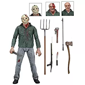 NECA Friday The 13th Scale Ultimate Part 3 Jason Action Figure, 7"