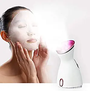 Facial Steamer Nano Ionic Face Steamer Warm Mist Humidifier Atomizer Sprayer Skin Deep Cleaning Moisturizing Face Sauna Pore Steamer for Blackheads Acne Skin Care