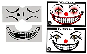 Face Painting Stencil - StencilEyes Jokester - Clown