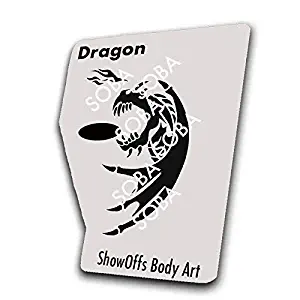 Face Painting Stencil - StencilEyes Profile Dragon