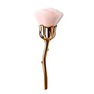 Makeup Brush Rose Flower Blush Brush Super Large Face Powder Makeup Brushes for Powder Cosmetic (Pink)