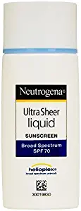 Neutrogena Ultra Sheer Liquid Sunscreen, Broad Spectrum SPF 70, 1.4 fl oz - Buy Packs and SAVE (Pack of 2)