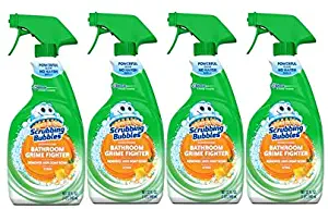 Scrubbing Bubbles Bathroom Grime Fighter Spray, Citrus, 32 Ounces (4 Pack)