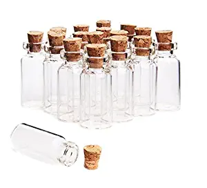 12PCS 3ml Glas Wunsch Flaschen Mit Korken Stopper-Kleine 12PCS 1ml Mini Glass Bottles Jars Vials Case Container with Cork Stoppers for Message Weddings Wish Jewelry Party Favors