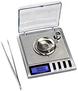 GEM20 High Precision Digital Portable Milligram Scale, 20 by 0.001 G Reloading with Salver Ideal for Weighing Gems, Diamond,Jewelry and other Precious Objects