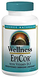 Source Naturals Wellness EpiCor with Vitamin D-3 for Heightened Immune Defense - 120 Capsules