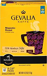 Gevalia Majestic Roast K Cup Pods, 4.12 Ounce, 12 Count (Pack of 3), Yellow and Black