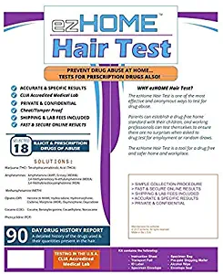 ezHOME Hair Follicle 18 Drug Compound Test