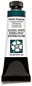 DANIEL SMITH Extra Fine Watercolor 15ml Paint Tube, Phthalo Turquoise