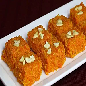 Fresh Gajar Halwa (Carrot Fudge) Indian Delicacy Sweets Gift Box for Diwali, Eid, Navratri, Holi, Rakhi, Ramadan lb