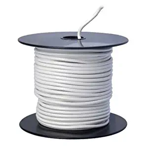 Southwire 55669023 Primary Wire, 14-Gauge Bulk Spool, 100-Feet, White