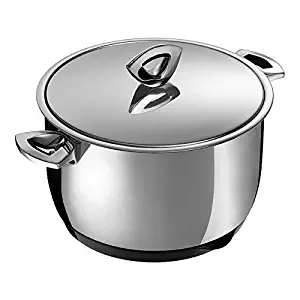 Kuhn Rikon Durotherm Swiss-Made Cookware, Stockpot with Lid, 9-Inch - 5QT