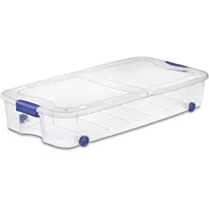 Sterilite 66 Quart Ultra Storage Box- Stadium Blue, Case of 4 by STERILITE