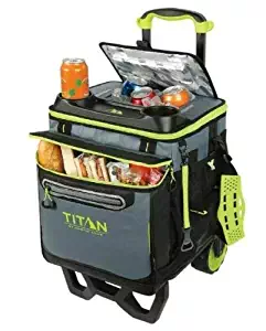 Titan Deep Freeze Rolling Cooler - High Performance - 60 Can Capacity