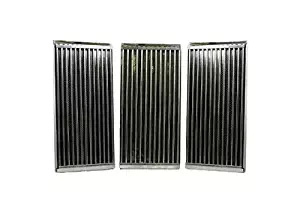 Stamped Stainless Steel Cooking Grid Replacement for Select Charbroil and Kenmore Gas Grill Models, Set of 3