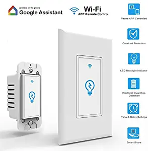 Arvin Light Switch, Compatible with Alexa In Wall Light Switch Mobile Phone APP Remote Alexa Control Sensitive Touch Wireless Light Swtich (Smart Light Switch)