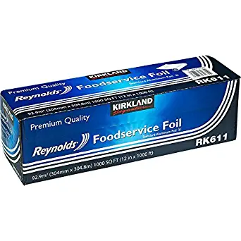 Kirkland Signature, Reynolds Standard Foodservice Foil Roll Premium Quality 1,000 Linear Feet 12" Wide